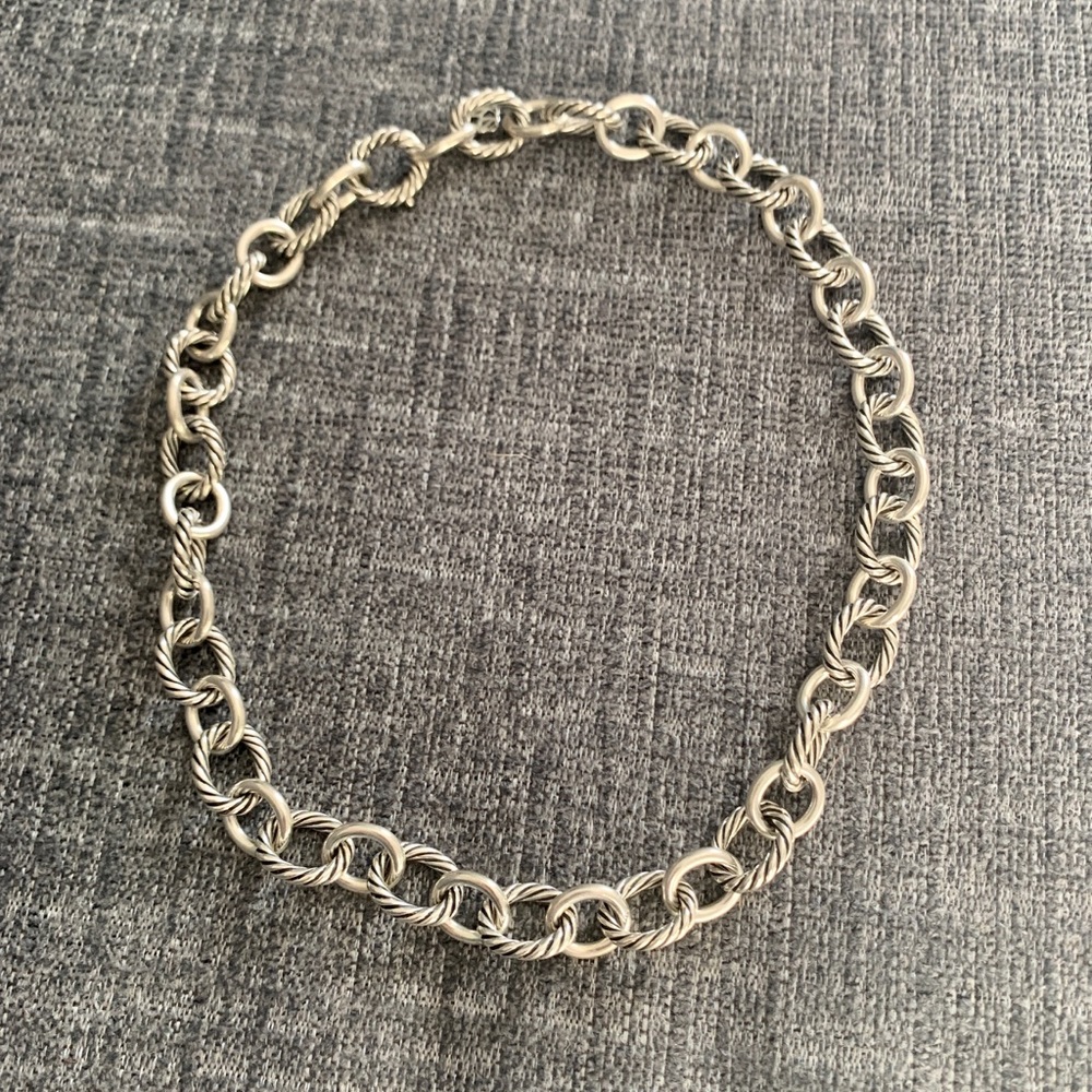 David Yurman Large Oval Link Necklace 17.5”L
